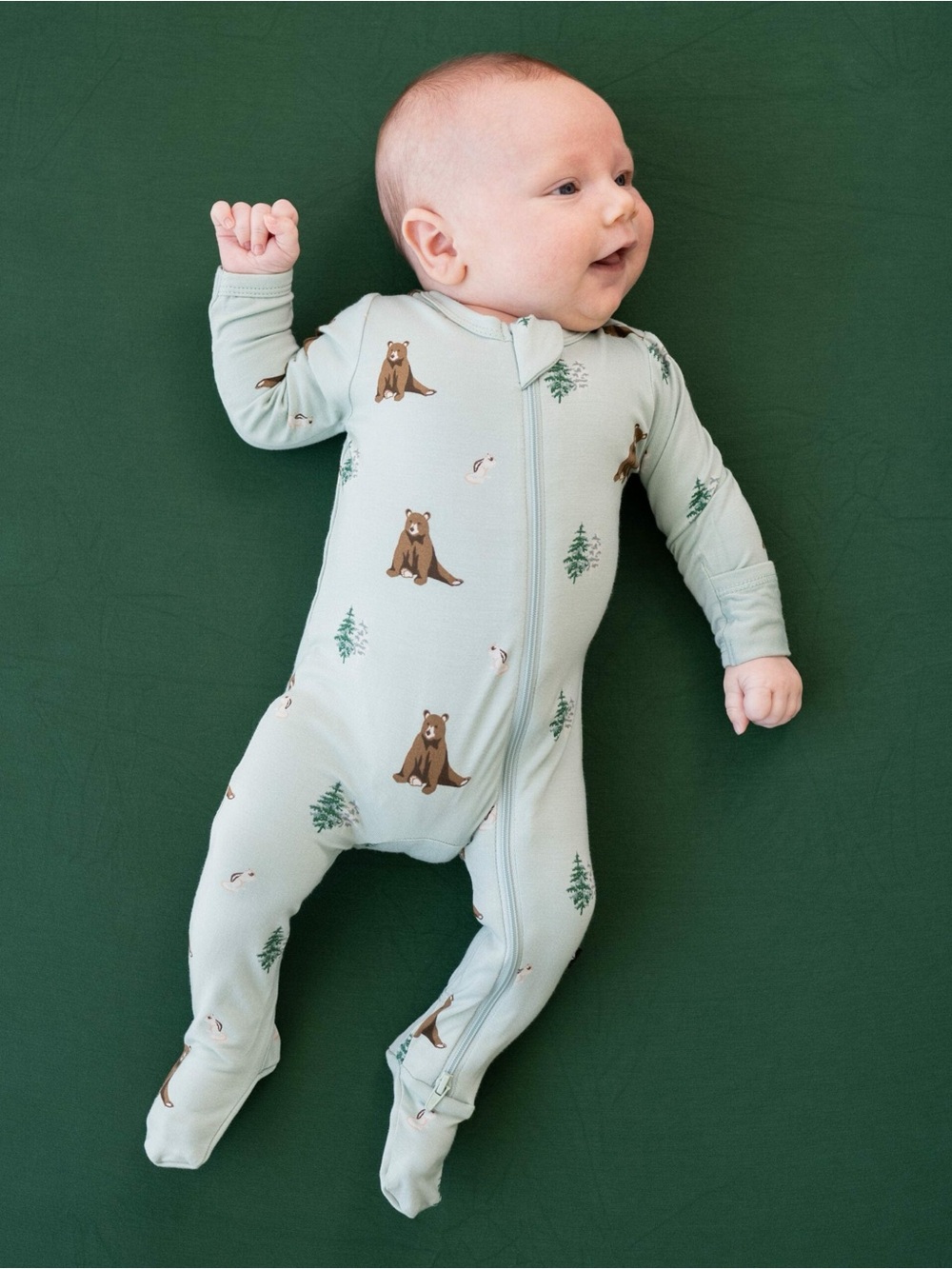 Kyte BABY Trail Print Footie- Size 3-6 months